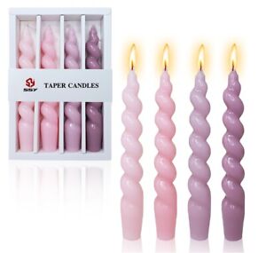 4Pcs Church CandleS Wedding Candles Dinner Decor Candle Party Candlesticks
