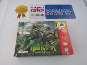 Cazador de dinosaurios N64 Turok - NTSC EE. UU. - Completo en caja - Imagen 1 de 10