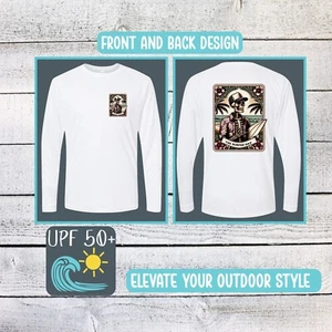 The Surfer Dad UPF 50+ Long Sleeve Outdoor Sun shirt Tops Quick Dry Lightweight - Picture 1 of 14