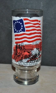 VTG First Stars & Stripes America's Bicentennial Coca Cola Glass Series 1 Footed - Picture 1 of 4