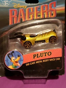 Pluto Die Cast Car Disney Parks Disney Racers Metal Body Race Car NEW In Package - Picture 1 of 13