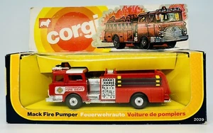 1979 ORIGINAL Corgi 2029 MACK FIRE PUMPER Mint In Unpunched Box NOS BEAUTIFUL! - Picture 1 of 11