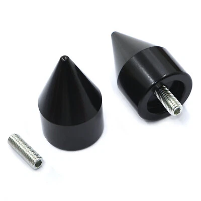 Motorcycle Spike Bar Ends End Caps for Kawasaki Ninja EX 500 EX 650R 2006 2011 - Image 1 of 4