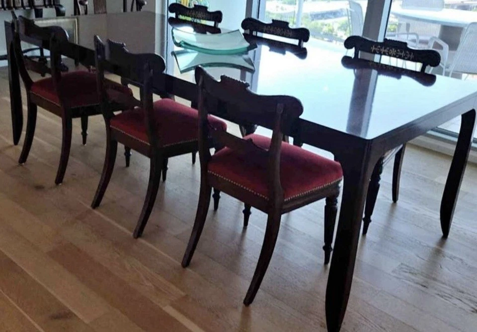 Juego de 6 sillas de comedor Exquisite Regency (Bridgerton) Era Foto 1 de 4