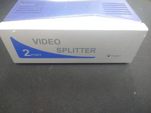 2 PORT VIDEO SPLITTER NO PSU - Picture 1 of 12