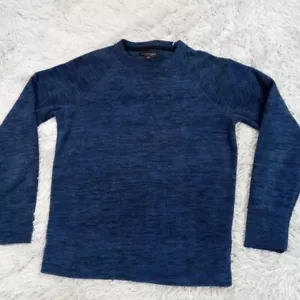 Banana Republic Sweatshirt Mens Blue S Arctic Fleece Soft Cozy Warm Casual - Picture 1 of 9