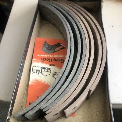 1937-46 PACKARD JUEGO FORRO FRENO DELANTERO TRASERO BB284SD Foto 1 de 4