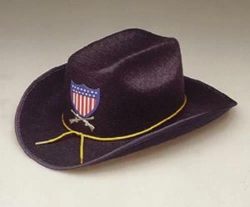 DELUXE ADULT CIVIL WAR  OFFICER'S HAT BLUE OR GRAY - SIZE LARGE - Image 1 of 2