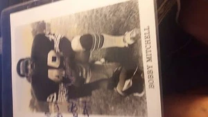BOBBY MITCHELL PERSONALIZED AUTOGRAPHED - COA 8X10 PHOTO WASHINGTON REDSKINS - Picture 1 of 3