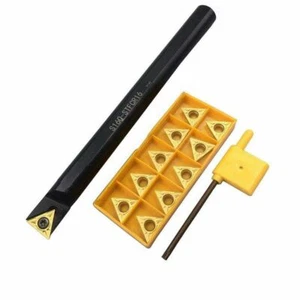 91° S16Q-STFCR16 16 mm soporte de herramienta de giro interno + inserto TCMT16T304 de 10 piezas - Imagen 1 de 10