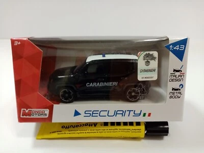 AUTO CARABINIERI JEEP RENEGADE SCALA 1:43  DIE-CAST METAL UFFICIALE - Immagine 1 di 4