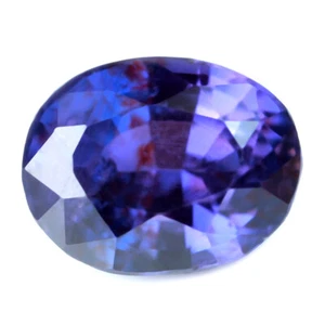 Certified Natural Bluish Purple Sapphire 0.78ct VS Clarity Madagascar Oval - Picture 1 of 3