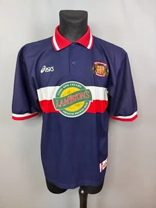 SUNDERLAND 1998 1999 AWAY SHIRT FOOTBALL SOCCER JERSEY ASICS MENS SIZE L - Picture 1 of 12