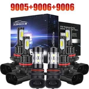 Combo faros LED luces altas+bajas y bombilla antiniebla para Acura MDX 2001 2002 2003 - Imagen 1 de 16