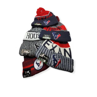 Auténtico gorro tejido deportivo New Era Houston Texans On Field para clima frío Foto 1 de 2