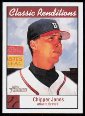 2001 Topps Heritage Classic Renditions Chipper Jones Braves #CR5 - Image 1 of 2