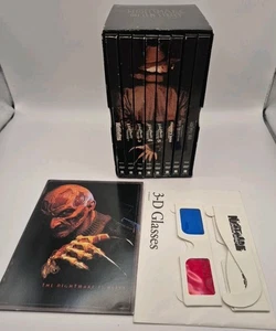 The NIGHTMARE on ELM STREET Platinum Series 🎃 8 DVDs Horror 3D Glasses Booklet - Picture 1 of 5