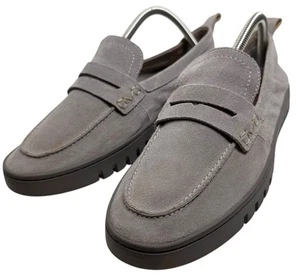 Vionic Uptown Wildleder Penny Loafer in Hellgrau Größe 9 W adrette bequeme Freizeit gebraucht, in einwandfreiem Zustand - Bild 1 von 9