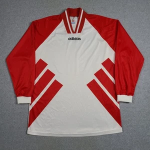 Maglia maglia attrezzatura Adidas vintage EEL 2XL modello calcio calcio anni 90 3 righe - Foto 1 di 11