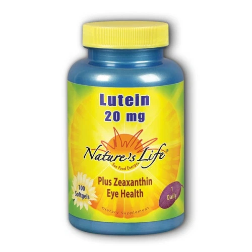 Luteína 100 cápsulas blandas 20 mg de Nature's Life Foto 1 de 1