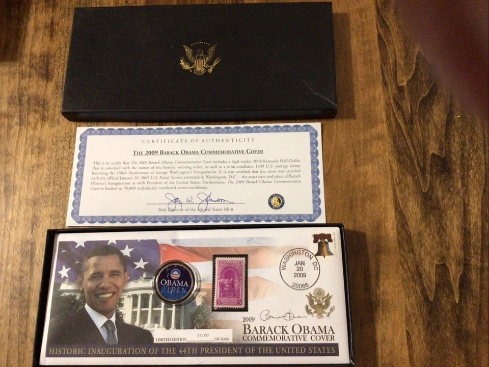 Cubierta conmemorativa de Barack Obama 2009 Foto 1 de 1
