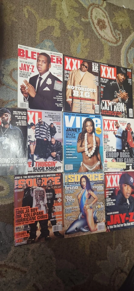 XXL Hip Hop Magazine The Source NAS JAYZ CAMRON B.I.G. TRINA DEATH ROW - Image 1 of 1