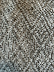 Copricuscino Diamante Lavato Fienile Ceramica 20x20 Grigio Cotone Lino - Foto 1 di 2