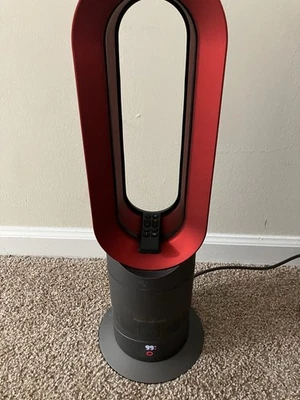 Ventilador Dyson Hot Cool Calentador Multiplicador de Aire Alta Velocidad Jet Focus AM09 Raro Rojo Foto 1 de 4