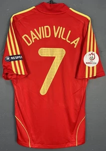 VILLA #7 MEN SPAIN NATIONAL 2008/2009 WINNER FOOTBALL SOCCER SHIRT TRIKOT SIZE S - Bild 1 von 17