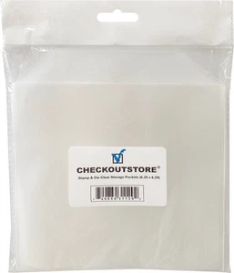 CheckOutStore Stamp & Die & Stencil Clear Storage Pockets (6 1/4 x 6 1/4) - Picture 1 of 2