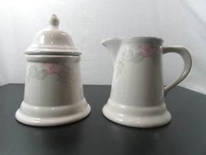 Pfaltzgraff  Windham Pattern - Sugar Bowl with Lid and Creamer Set - Picture 1 of 17