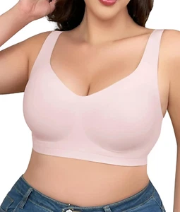 Bras for Women No Underwire Seamless Everyday Bra Comfort Wireless Padded Soft - Picture 1 of 20