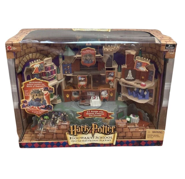 Hogwarts School Deluxe Electronic Playset Harry Potter Mattel 2001