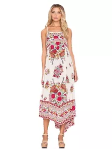 Vintage Spell & the Gypsy Dress Size S Hotel Paradiso Strappy in Pearl Red Midi - Picture 1 of 21