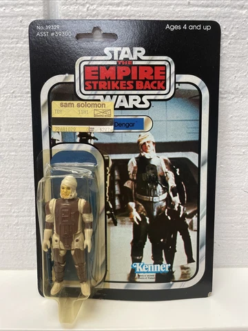Vintage 1980 Kenner Star Wars ESB Dengar Bounty Hunter Sealed Figure - 41 Back Cover