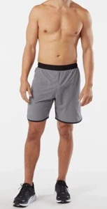 NWT KORSA MEN’S OVERDRIVE 8” SHORT ZIPPERED BACK POCKET GREY SIZE SMALL - Picture 1 of 11