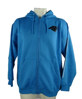 Carolinas Panthers NFL Majestic Men's Big & Tall Full-Zip Hoodie - Image 1 of 4