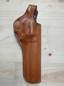 Bianchi #111 Cyclone Smith & Wesson LG FR 6-6 1/2" Revolver Holster Tan Leather - Picture 1 of 3