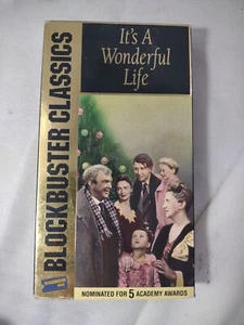 Blockbuster Its a Wonderful Life VHS 1992 Christmas Tested - Picture 1 of 5