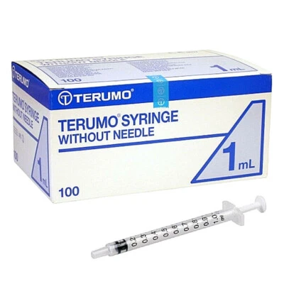 10x 1ml TERUMO SYRINGES - Sterile Luer Slip Hypodermic - Individually Sealed - Image 1 of 3