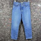 Levis Wedgie Straight Jeans Womens Size 27x28 Button Fly High Waist Blue Denim