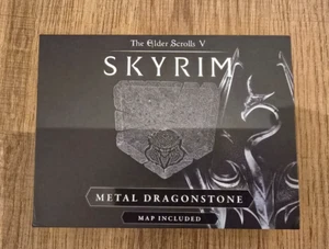 The Elder Scrolls V Skyrim Metal Dragonstone Tablet Limited Edition - Picture 1 of 7