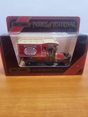 Matchbox Models Of Yesterday Y25 1910 Renault Type AG Ltd Edition  Tunnock 1986 - Image 1 of 4