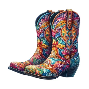 Wandtattoo Aufkleber | Cowboystiefel Wandaufkleber 18X18 cm Groß - Bild 1 von 1
