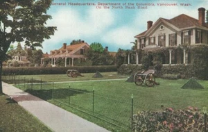P1415 General Headquarters, Vancouver, Washington, Printed Postcard, 1909 - Picture 1 of 2