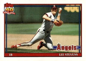 1991 Topps #648b Lee Stevens - California Angels - Bild 1 von 2