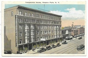 Cataratas del Niágara Nueva York Postal Temperance House Automóviles Sin Usar - Imagen 1 de 2