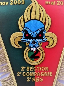 FANION GENIE LEGION ETRANGERE 2° REG OPEX AFGHANISTAN 2010 (CANNETILLE) - Picture 1 of 2