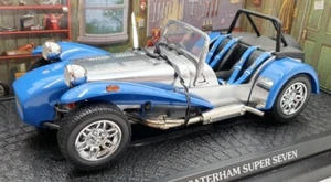 Kyosho 1/18 scale Diecast 7020BL - Caterham Super Seven Clam Shell Wing Blue - Picture 1 of 5