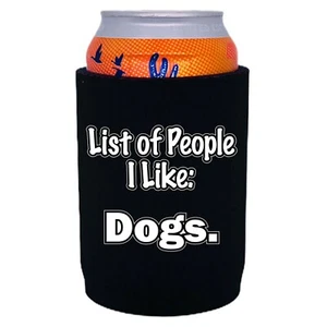 Lista de latas de neopreno de fondo completo People I Like Dogs, parte inferior antideslizante - Imagen 1 de 20